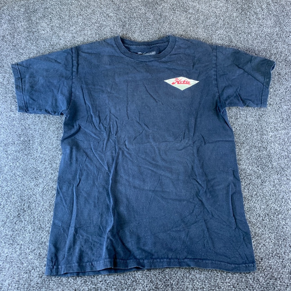 Hobie By Hurley Surfboard T-Shirt Mens Small Blue Graphic Cotton Regular Fit